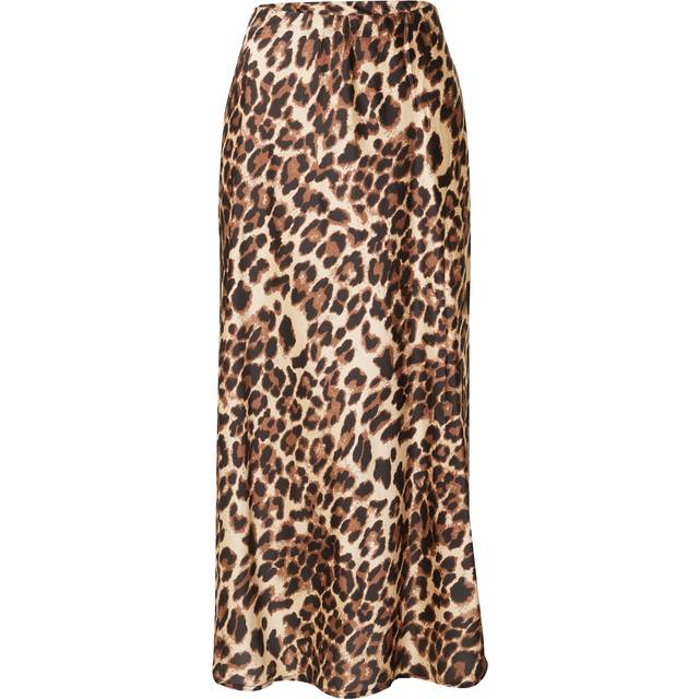 Sisters Point Gewo Leopard Print Skirt, Brown/Multi