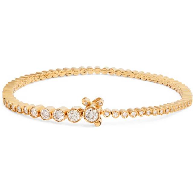 Sophie Bille Brahe Yellow Gold and Diamond Tennis Bracelet - One size