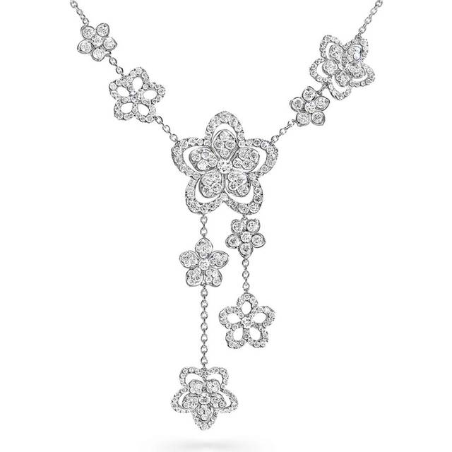 Graff White Gold and Diamond Wild Flower Necklace - One size