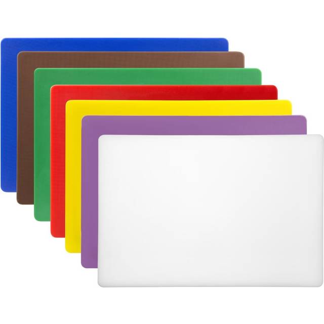 Hygiplas Low Density Chopping Board Set Large 600x450x20mm (Pack of 7)
