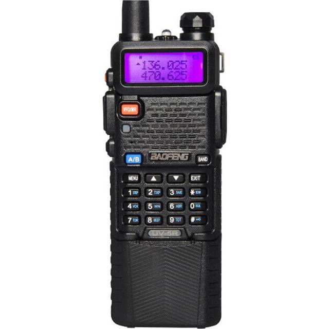Uk baofeng uv-5r vhf uhf handheld scanner analog walkie talkie ham two-way radio