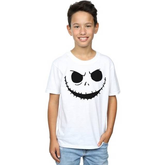 Nightmare Before Christmas Jack´s Face Bold T-Shirt - White - 3-4 Years
