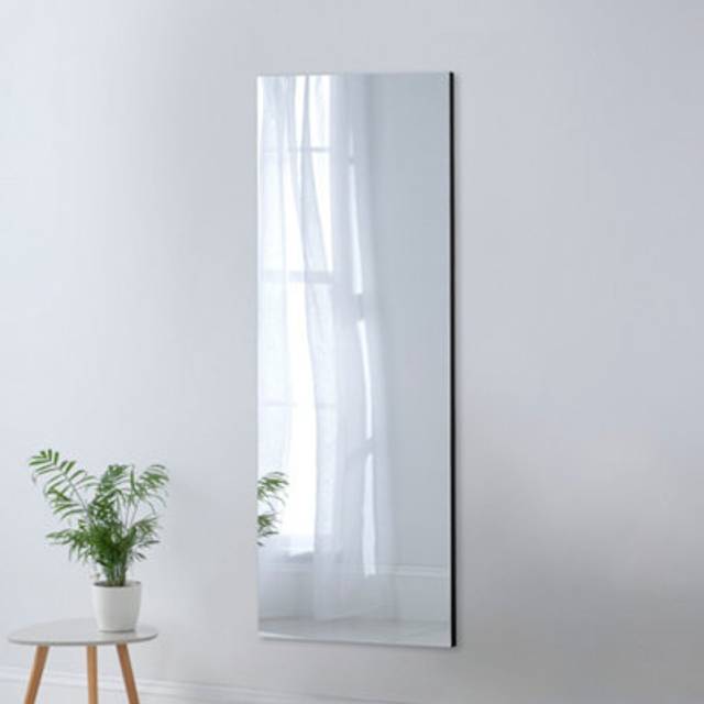 Yearn Seamless Black Full Length Wall Mirror 160 x 60cm