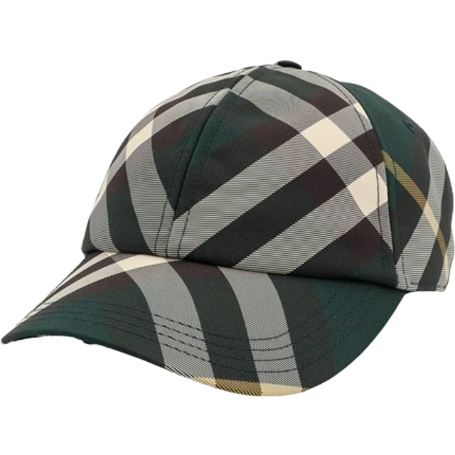 Burberry, Accessoarer, Dam, S, Polyester, Justerbar Canvas Keps med Rutmönster - multicolor (S)