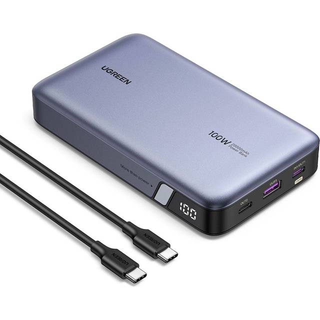 UGREEN Nexode 20000 mAh Portable Power Bank - Grey, Silver/Grey