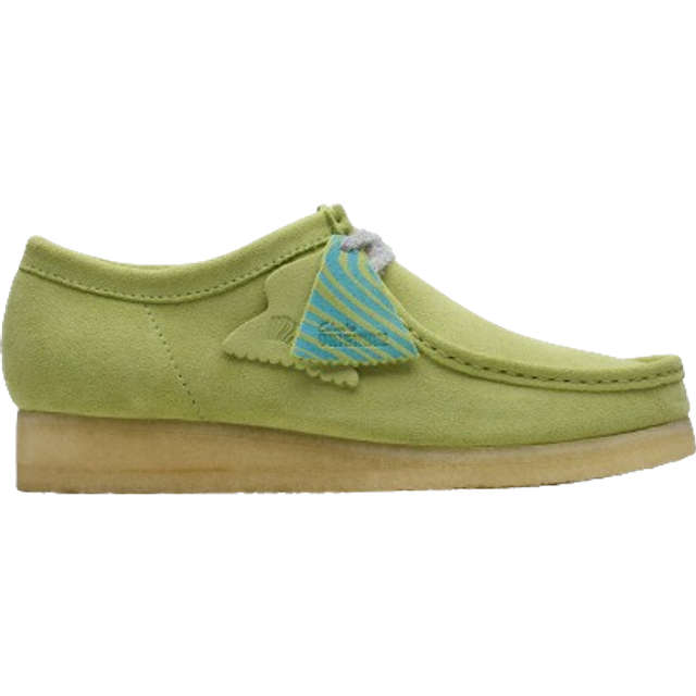Clarks Wallabee Pale Lime Suede - Green / UK 9.5