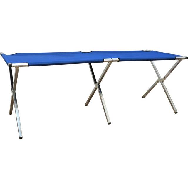 Mobile Sales Table 205x67x70cm Folding Sales Stand Trade Fair Table Blue