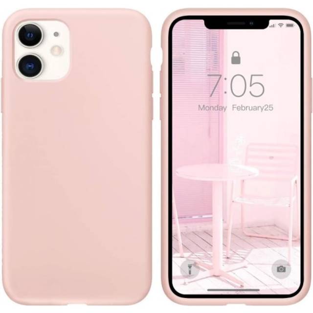 Gummibelagt Stöttåligt Skal iPhone 11 - Rosa