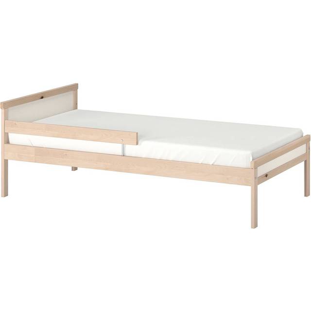 SNIGLAR sängstomme med ribbotten, bok, 70x160 cm