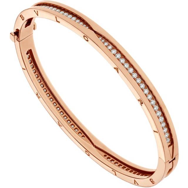 Bvlgari Rose Gold and Diamond B. zero1 Bangle - M