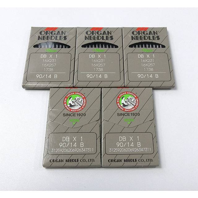 50 Organ Dbx1 Industrial Sewing Machine Needles 16X231 16X257 for Juki Brother (Singer 18 / Metric 110)