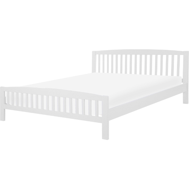 Bed Pine Wood CASTRES 180 x 200 cm (EU Super King) White