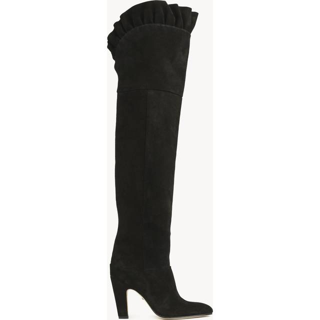 CHLOÉ Eve over-the-knee boot Black Size 2 100% Sheepskin