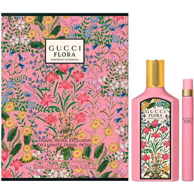 Gucci Flora Gorgeous Gardenia EDP 100ml Spray + EDP 10ml Mini