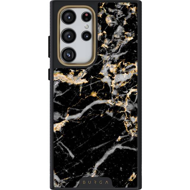 Make A Wish - Gold Marble Samsung Galaxy S23 Ultra Case, Elite Dark / Gold