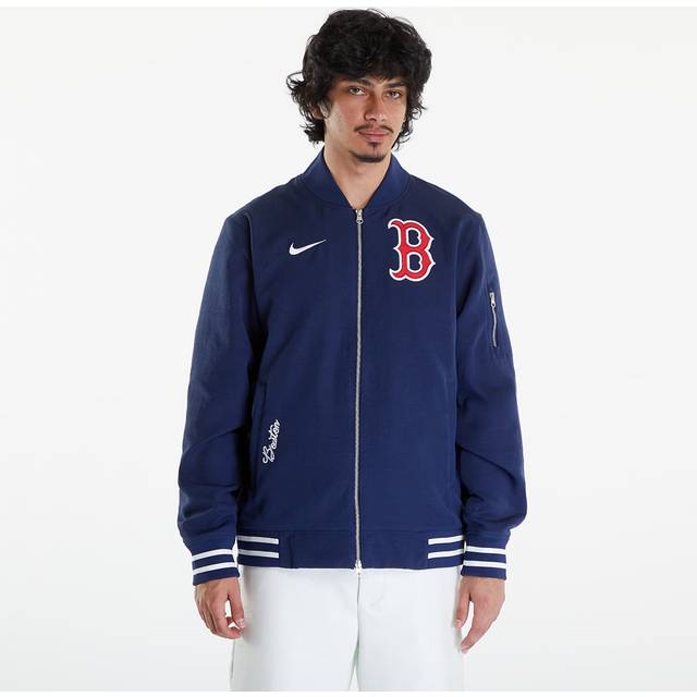 Bomber Nike Men&#39;s AC Bomber Jacket Boston Red Sox Midnight Navy/ Midnight Navy/ White XL (XL)