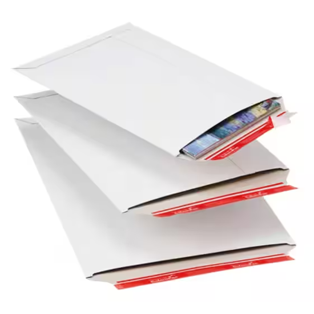 ColomPac C4 Peel and Seal Mailing Wallet White 315 (W) x 30 (H) mm Plain 425 gsm Pack of 20