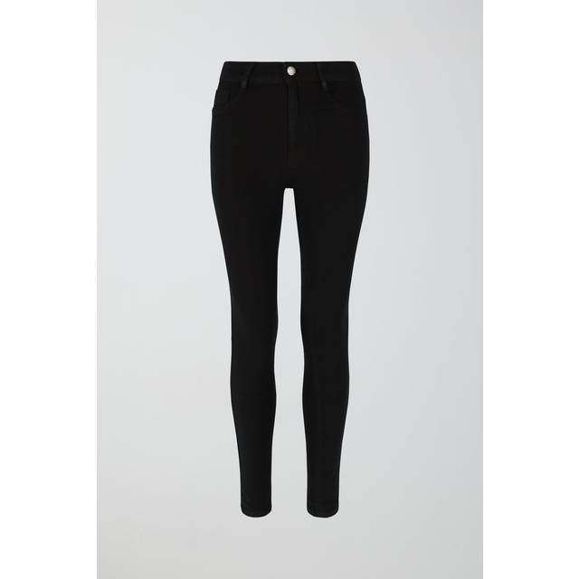 Gina Tricot-Molly petite high w jeans-highwaist jeans-Svart-M-Dam