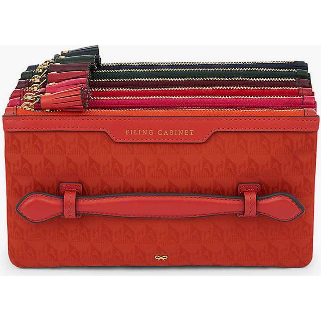 Anya Hindmarch Womensfiling Cabinet Jacquard-pattern Woven Bag - MULTI
