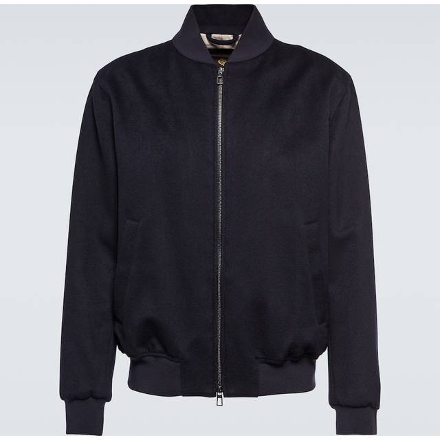 Loro Piana Ivy cashmere bomber jacket - blue (UK 36)