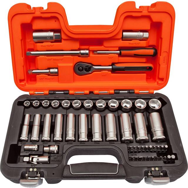 Bahco 53 Piece Combination Drive Hex Socket and Bit Set Metric Combination