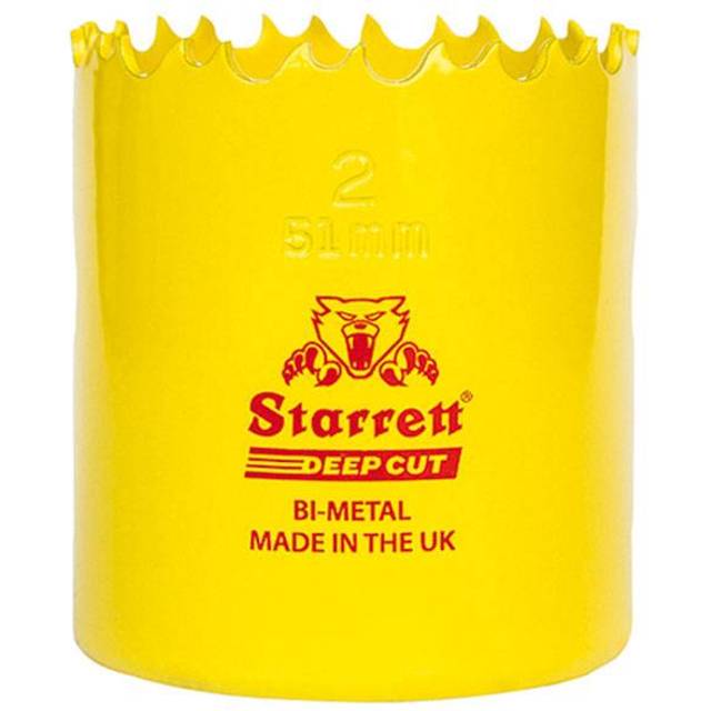 Starrett dch0200 deep cut bi-metal holesaw 51mm