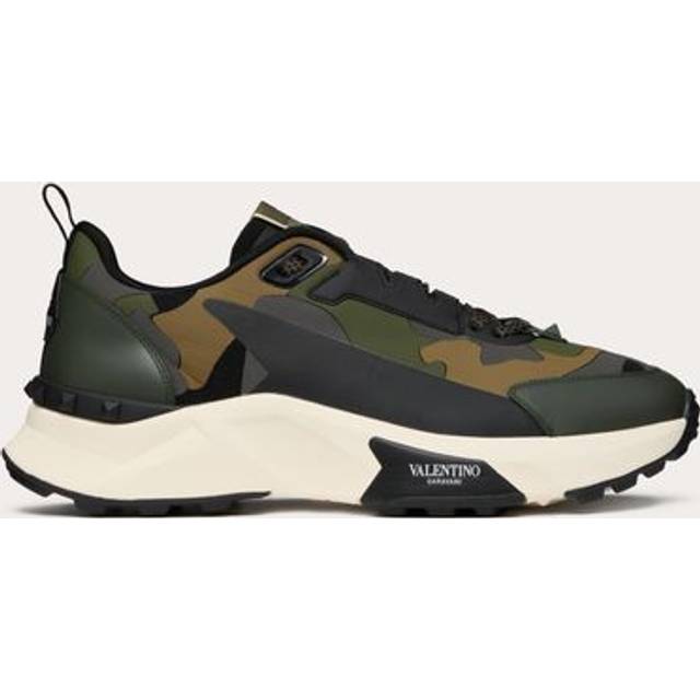 Valentino Men's Low Top True Act Camouflage Trainers - Green/Multi - Size: 6