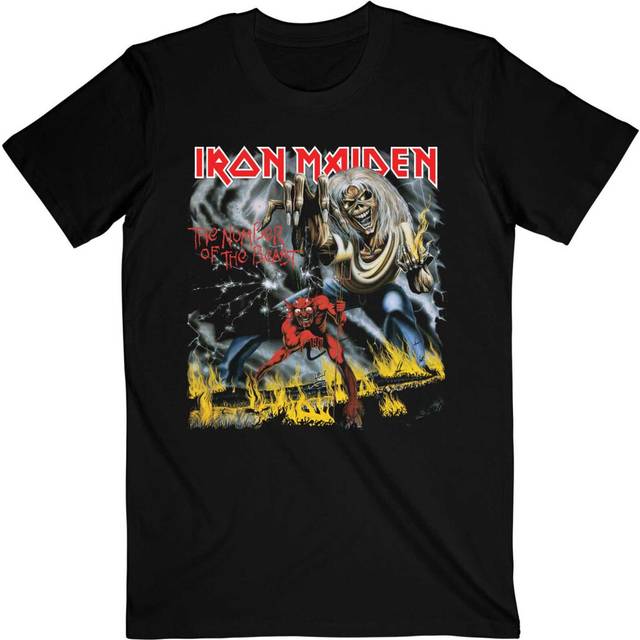 (XL, Black) Iron Maiden Unisex Adult Number Of The Beast T-Shirt