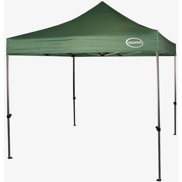 (Green) MAXIMUSÂ® Heavy Duty Gazebo 3m x 3m Gazebo Market Stall Pop Up Tent Without Side panels