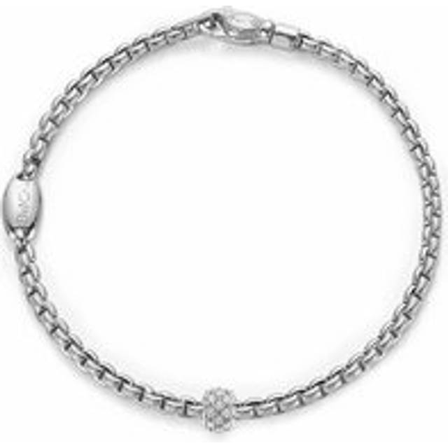 Fope Eka Tiny 18ct White Gold 0.19ct Diamond Bracelet