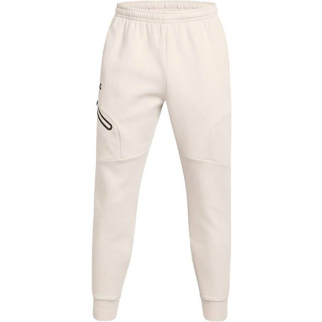 UNDER ARMOUR Mens Training Unstoppable Fleece Joggers - White, White, Size L, Men