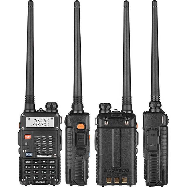 Baofeng BF-F9HP 8W 1800mAh Walkie Talkie 50KM Dual Frequency 128 Channels Multifunctional Transceiver Two-Way-Radio with Flashlight US/EU/AU Plug