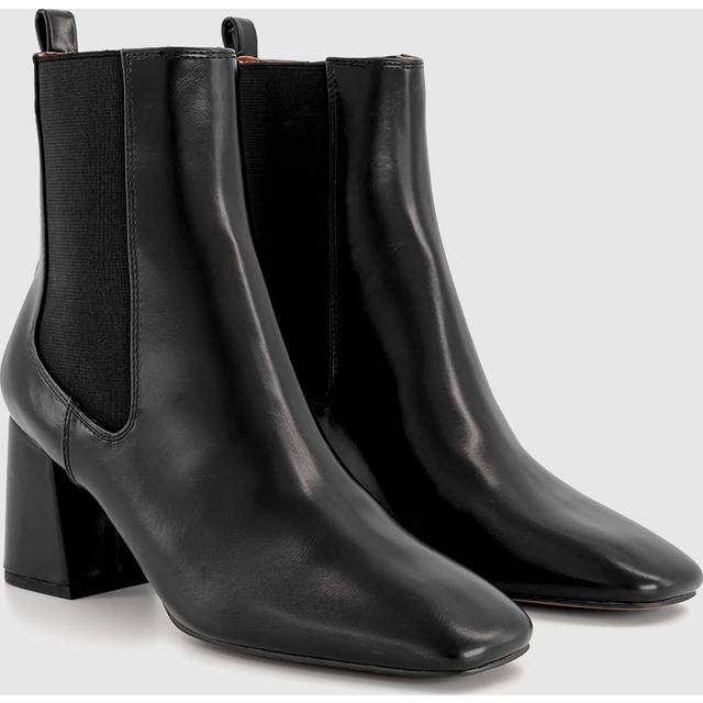 OFFICE Womens Anna Block Heel Chelsea Boots Black, 8