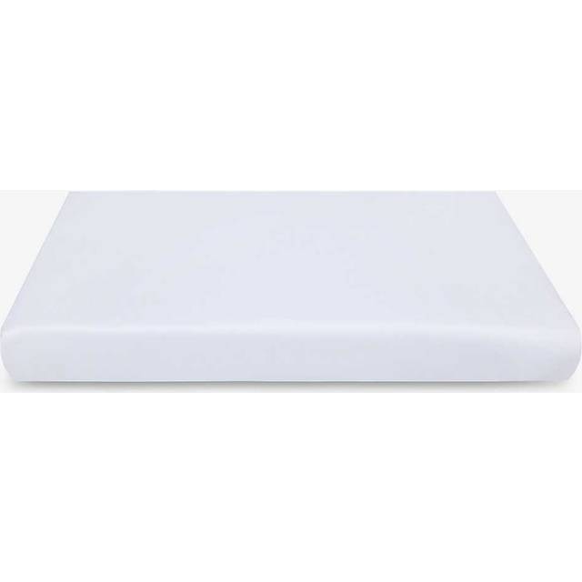 The White Company Sateen Cotton Single Fitted Sheet Double - WHITE