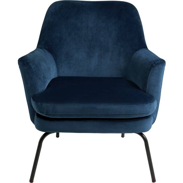 Habitat Celine Velvet Accent Chair - Blue