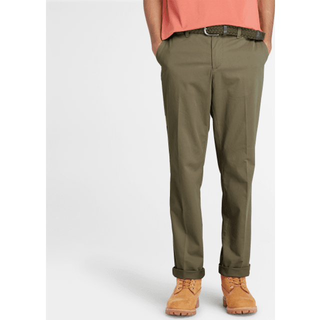 Timberland Claremont Twill Chino Straight Pant - Byxa - Herr Leaf Green US 34 - Inseam 34"