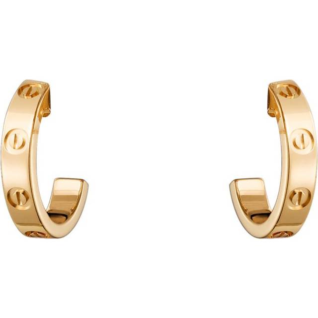 Cartier Yellow Gold Love Hoop Earrings - One size