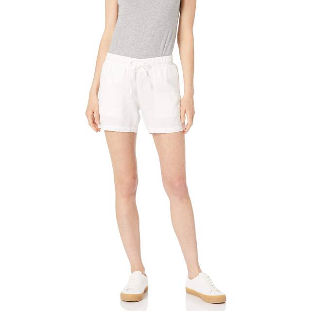 Amazon Essentials Womens Plus Size 5 Inseam Drawstring Linen Blend Sho