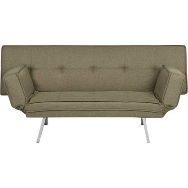 Beliani Fabric Sofa Bed Green Bristol, Green