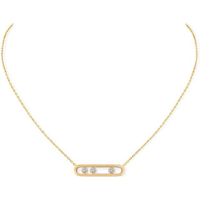 Messika Yellow Gold and Diamond Move Classique Necklace - One size