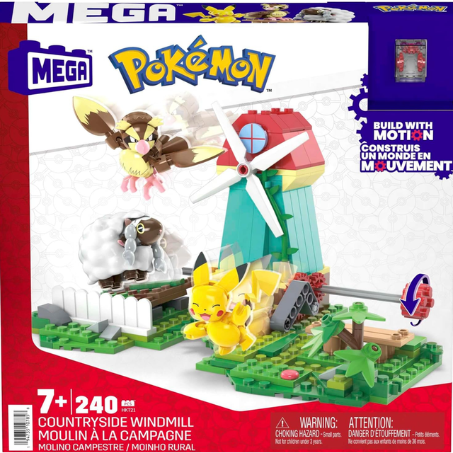 Mattel Mega Bloks Pokemon Adventure Builder Countryside Windmill Set Toys
