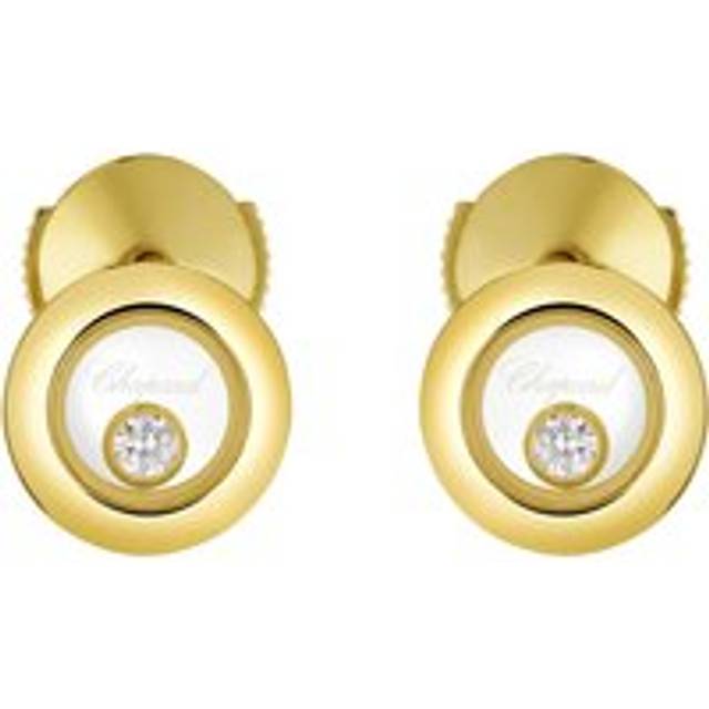 Chopard Happy Diamonds Icons 18ct Yellow Gold 0.10ct Diamond Stud Earrings