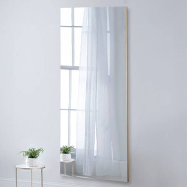 Yearn Seamless Gold Over Sized Wall Mirror 180 x 100cm