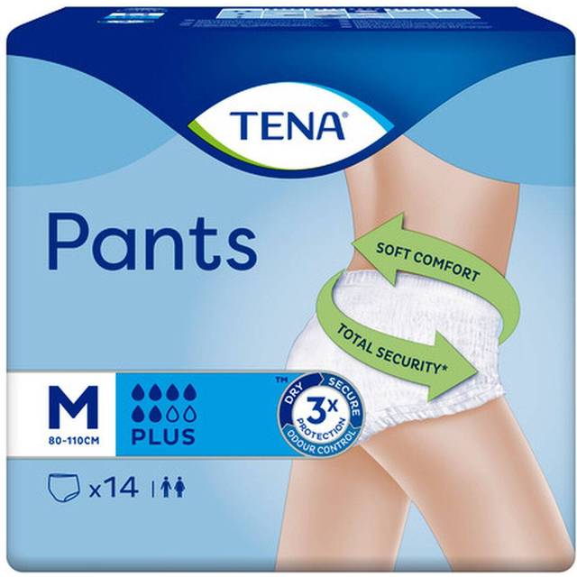 Tena Lady Pants Plus Medium Incontinence Briefs 14 U