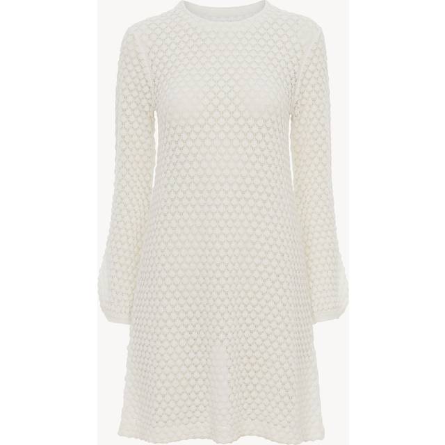 Chloé Off-White Crewneck Minidress - 107 Iconic Milk - M