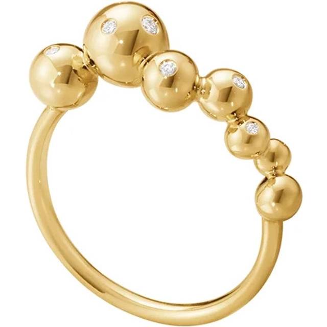 Georg Jensen Moonlight Grapes 1551E ring i guld med brillanter