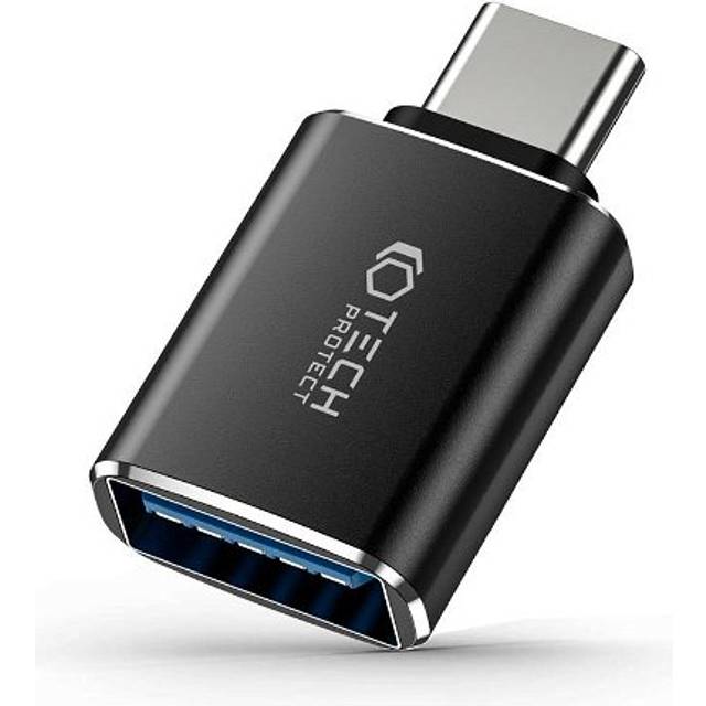 Tech-Protect UltraBoost USB-C / USB-A (hona) OTG Adapter - Svart