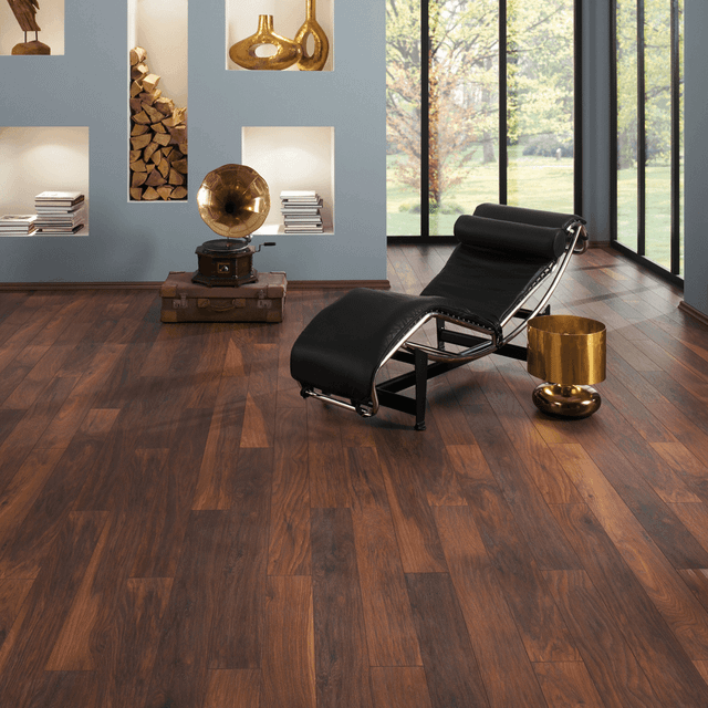 Krono Original Red River Hickory - Atlantic 10mm Handscraped Moisture Resistant Laminate Flooring (122437)
