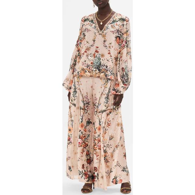 Camilla Floral silk blouse