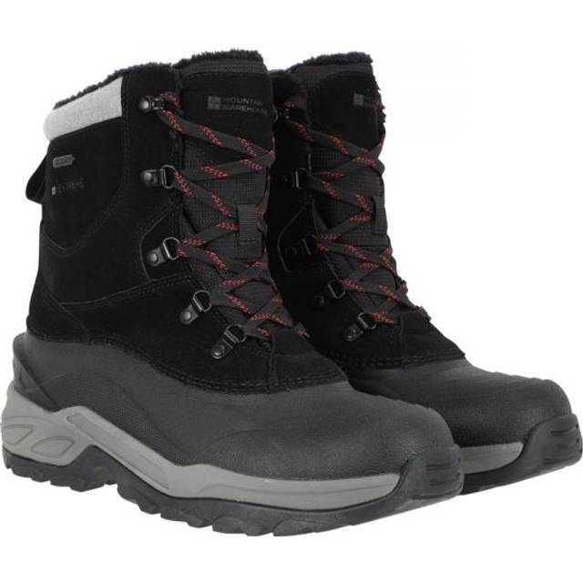(7 UK, Black) Mountain Warehouse Mens Snowdon Extreme Suede Snow Boots